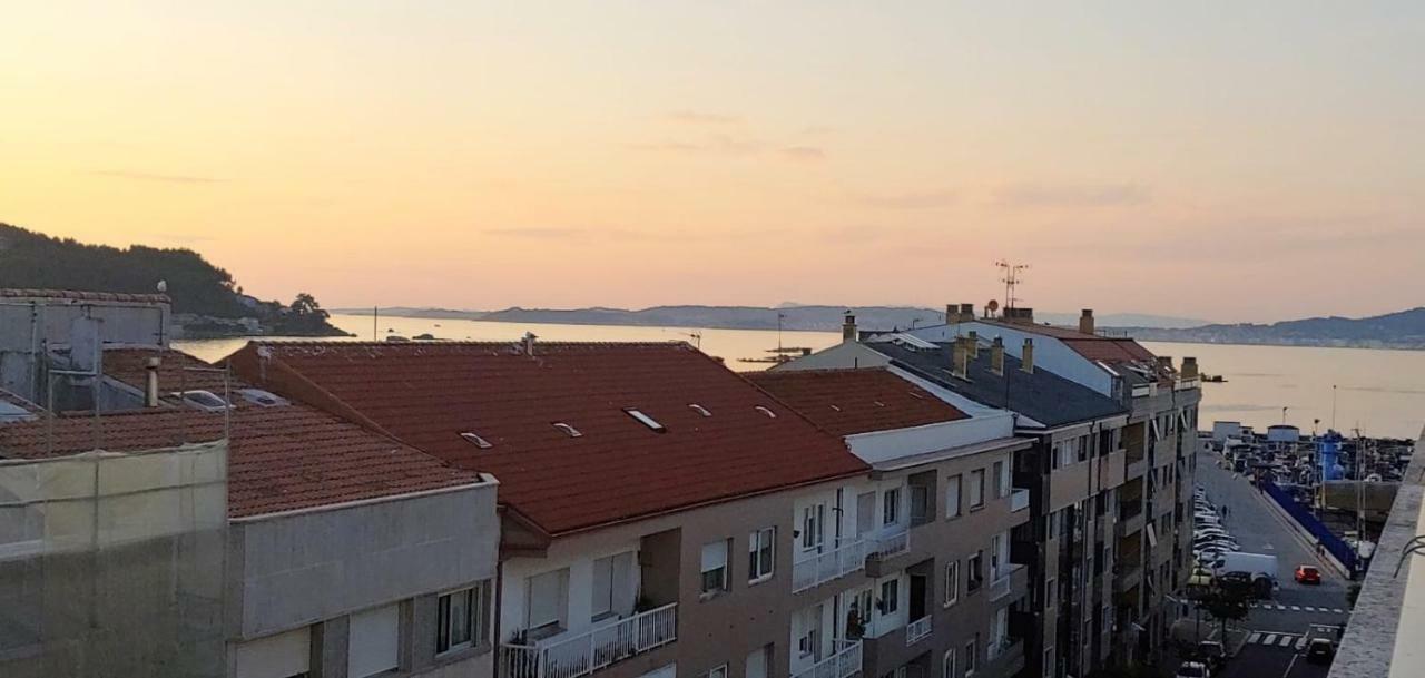 Atico Exclusivo Bueu Centro, 50M Playa Apartment Luaran gambar
